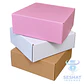 Caja Autoarmable 30x25x12 cm Rosada, Blanca y Kraft | Seshat Insumos - Miniatura 1