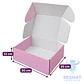 Caja Autoarmable 30x25x12 cm Rosada, Blanca y Kraft | Seshat Insumos - Miniatura 3