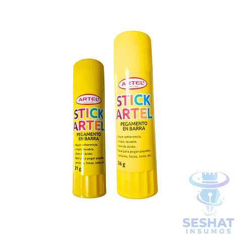 Pegamento en Barra Artel Stick 21g y 36g para Papelería y Manualidades