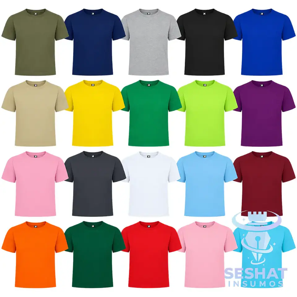 Polera Roly Dogo Premium Adulto 100% Algodón 165 g para Estampar y Personalizar 1