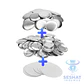 Chapitas Metálicas con Alfiler 56 mm | Pack 10 y 100 Unidades – Seshat Insumos - Miniatura 2