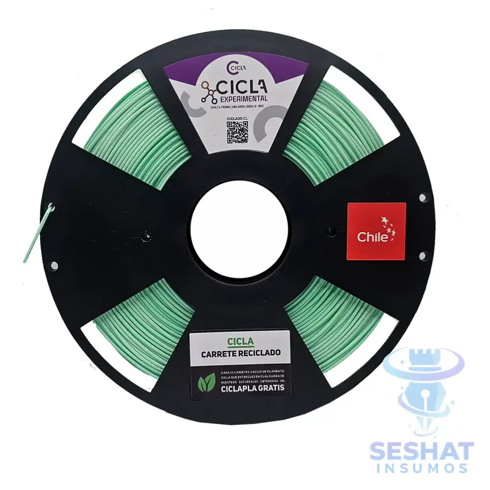Filamento PLA Cicla 1 kg 1,75 mm para Impresora 3D | Seshat Insumos | Producto Chileno 11