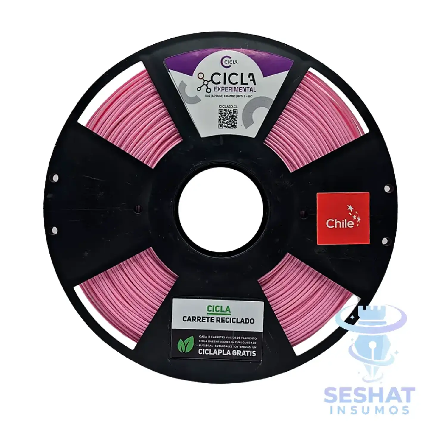 Filamento PLA Cicla 1 kg 1,75 mm para Impresora 3D | Seshat Insumos | Producto Chileno 13