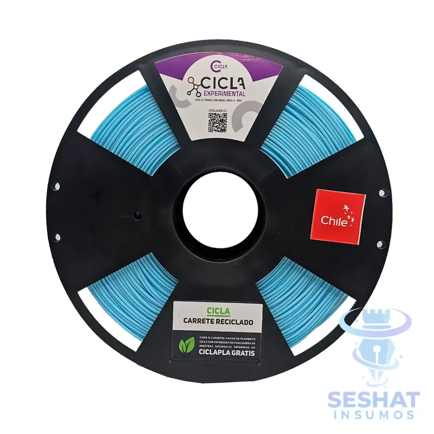 Filamento PLA Cicla 1 kg 1,75 mm para Impresora 3D | Seshat Insumos | Producto Chileno 16