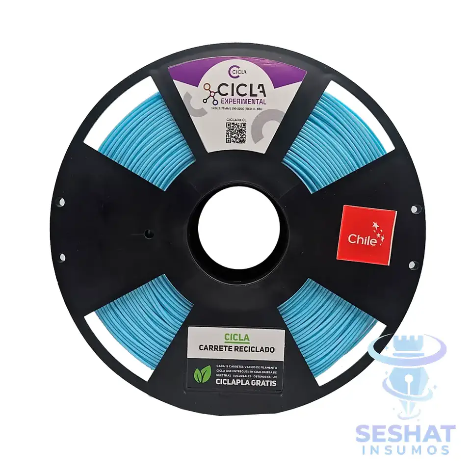 Filamento PLA Cicla 1 kg 1,75 mm para Impresora 3D | Seshat Insumos | Producto Chileno 16