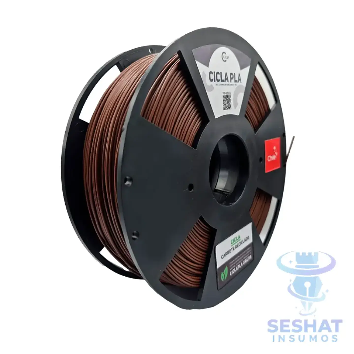 Filamento PLA Cicla 1 kg 1,75 mm para Impresora 3D | Seshat Insumos | Producto Chileno 19