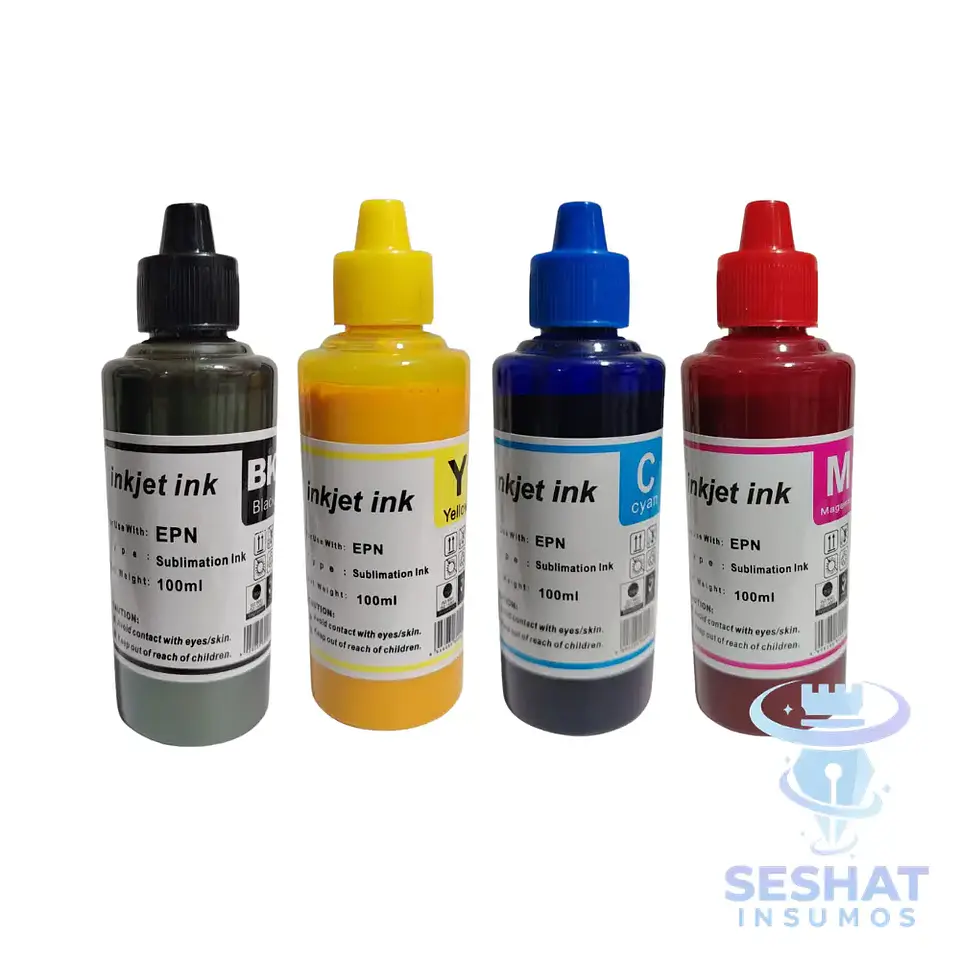 Tinta de Sublimación Alternativa 100 ml CMYK | Seshat Insumos 1