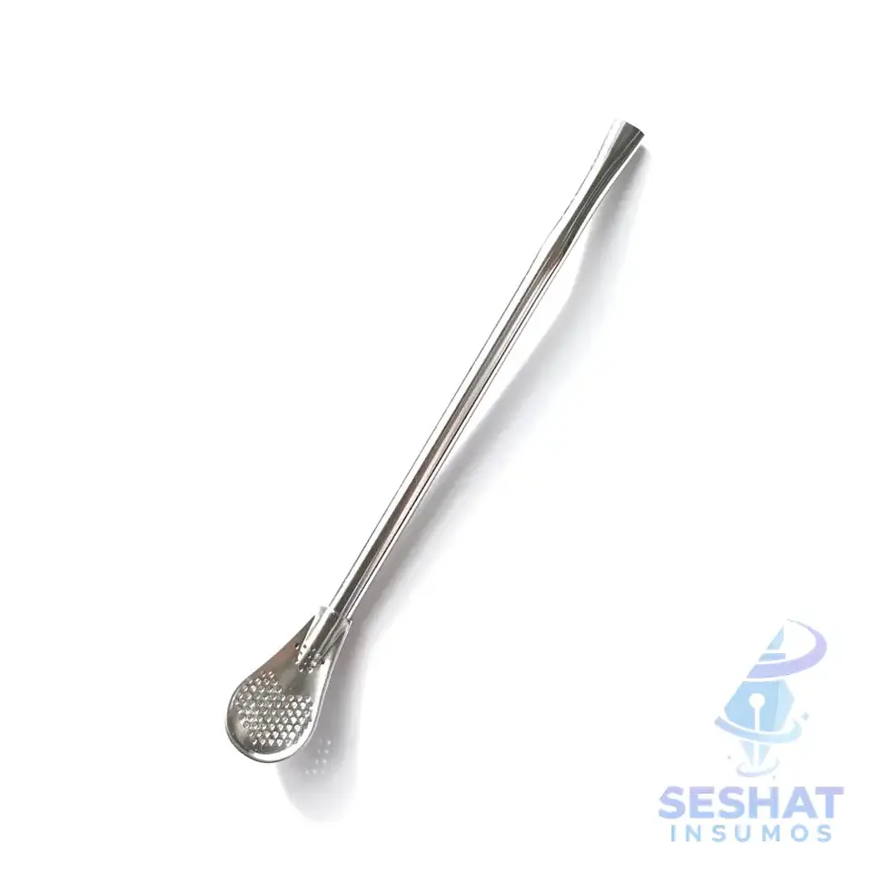 Bombilla Matera de Acero Inoxidable 18,3 cm | Seshat Insumos 2