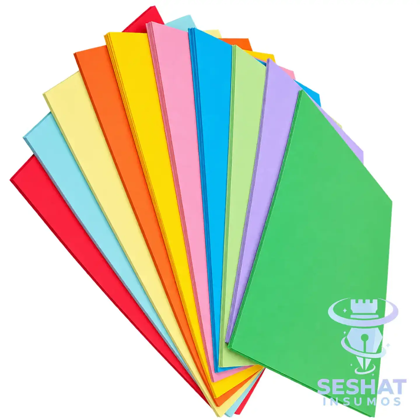 Cartulina de Colores Imprimible A4 220 g 100 Hojas | 10 Colores 2