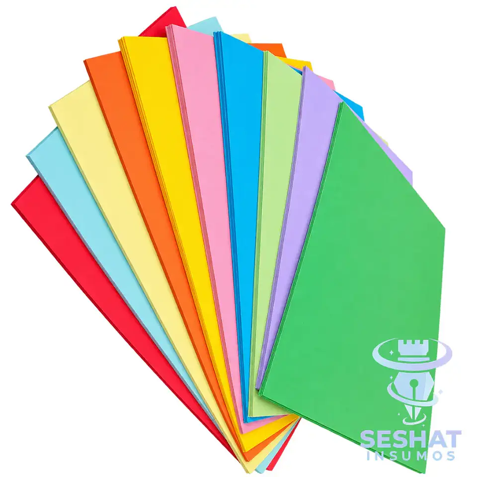 Cartulina de Colores Imprimible A4 220 g 100 Hojas | 10 Colores 2