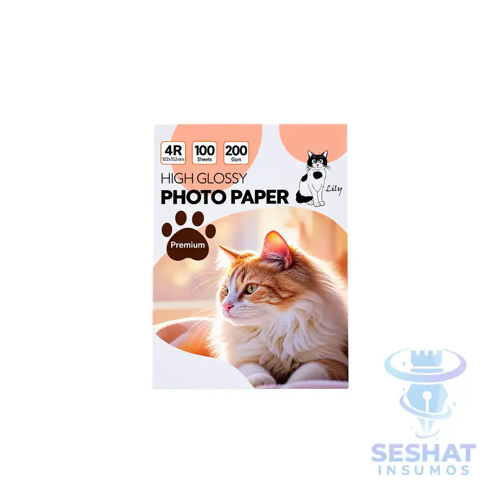 Papel Fotográfico 10x15 4R Lily 200g Glossy 100 Hojas 1