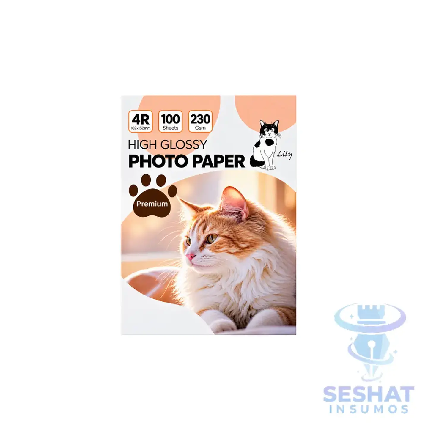 Papel Fotográfico 10x15 4R Lily 230g Glossy 100 Hojas 1