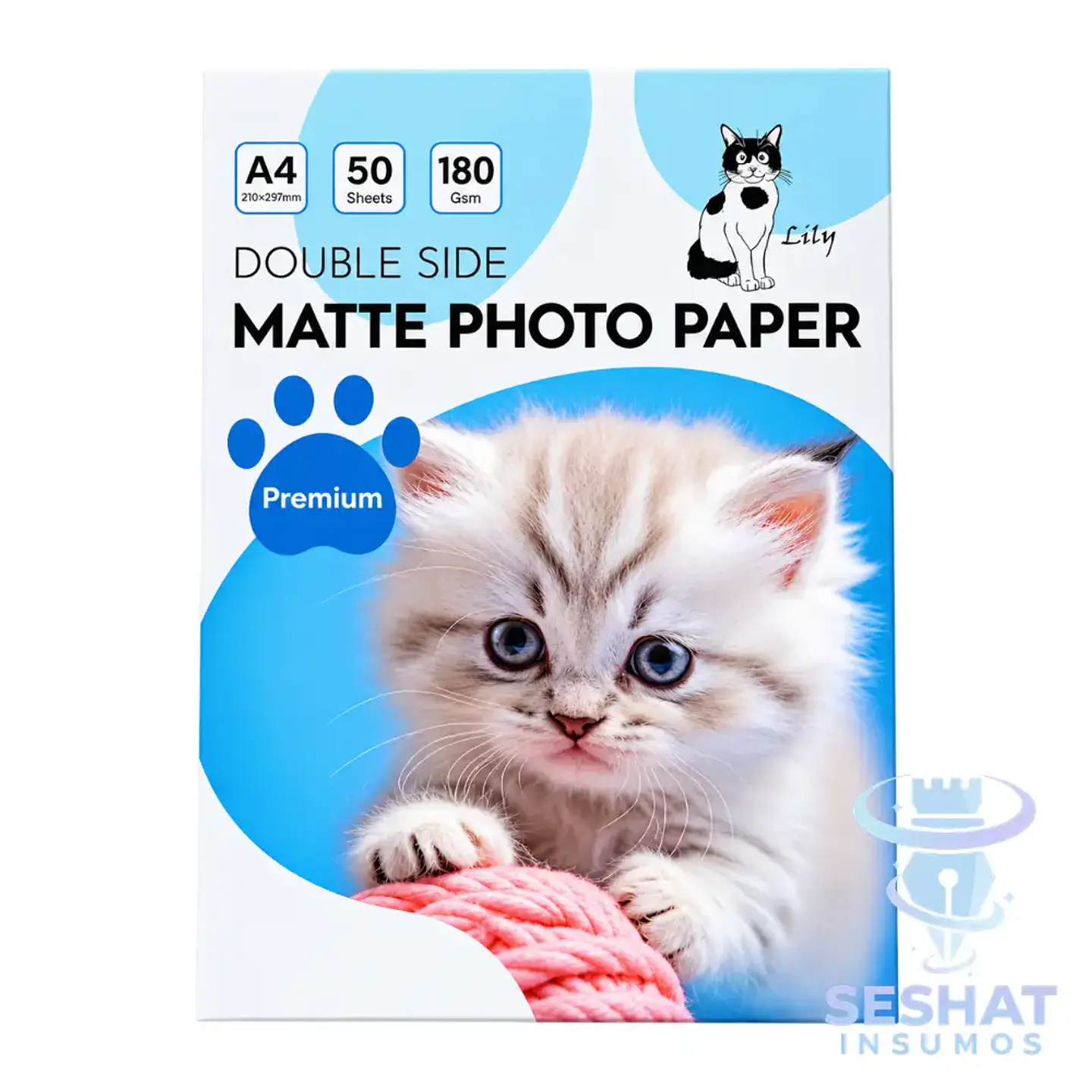 Papel Fotográfico Matte Doble Cara A4 180g Lily 50 Hojas 1