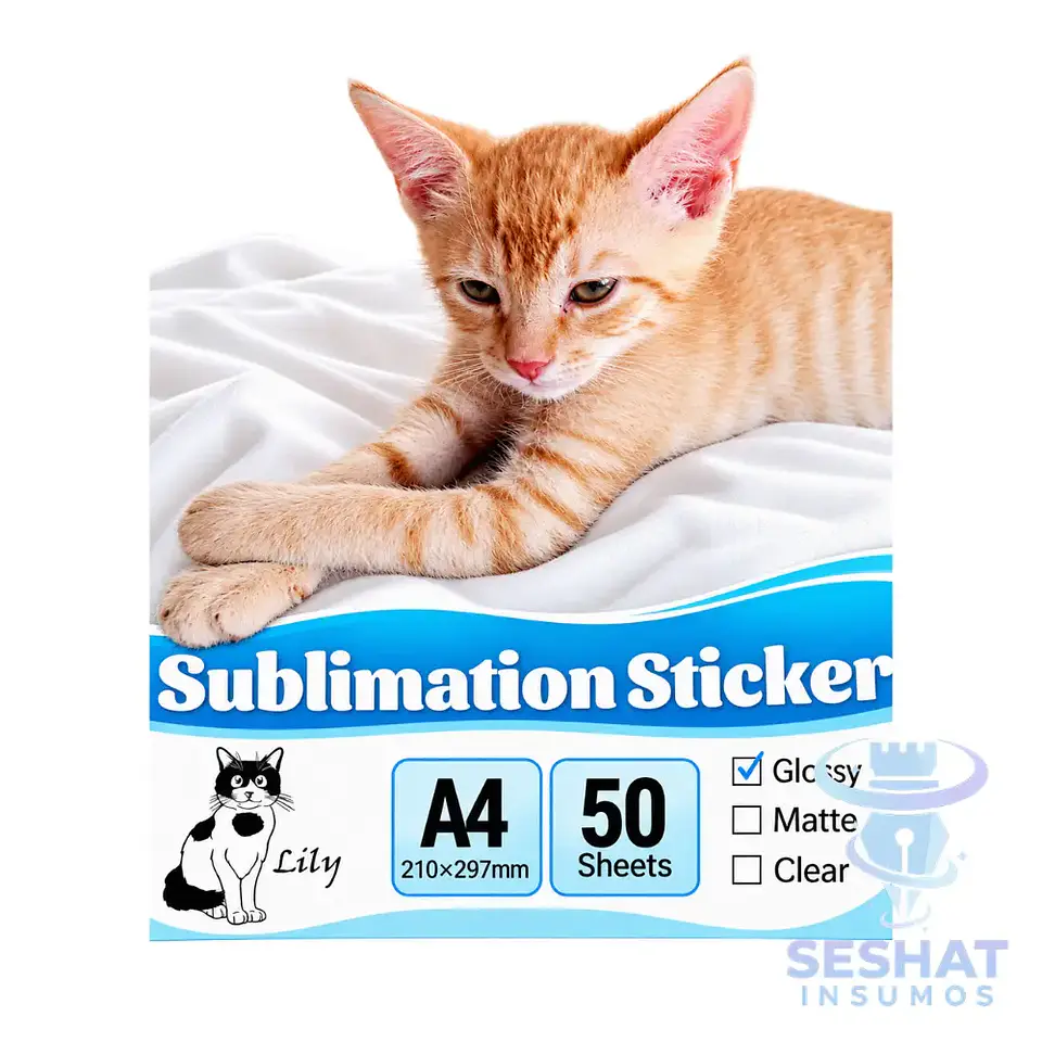 Vinilo Sublimable Glossy A4 Lily 50 Hojas | Sticker Brillante 1