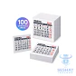 Mini Calendario 2027 66x58mm | Taco Calendario Pequeño para Manualidades y Personalizar - Miniatura 1