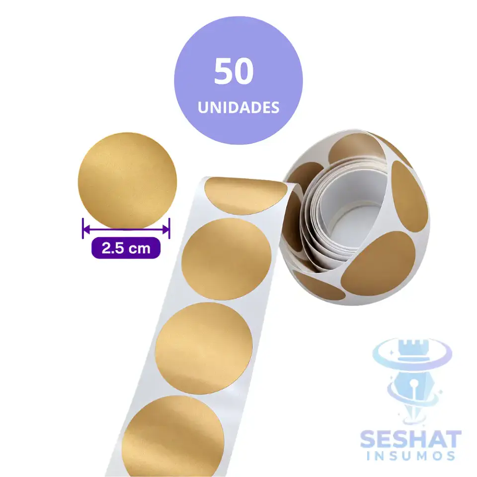 Raspes Adhesivos Circulares 2,5 cm Dorado y Plata | Raspa y Gana 2