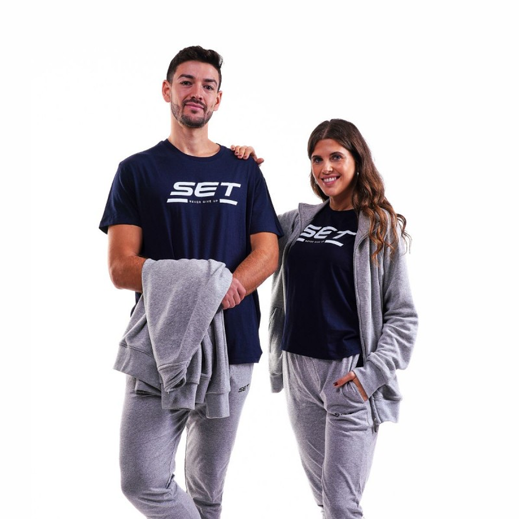 Calças de Fato de Treino Algodão Cinza Unissexo 1