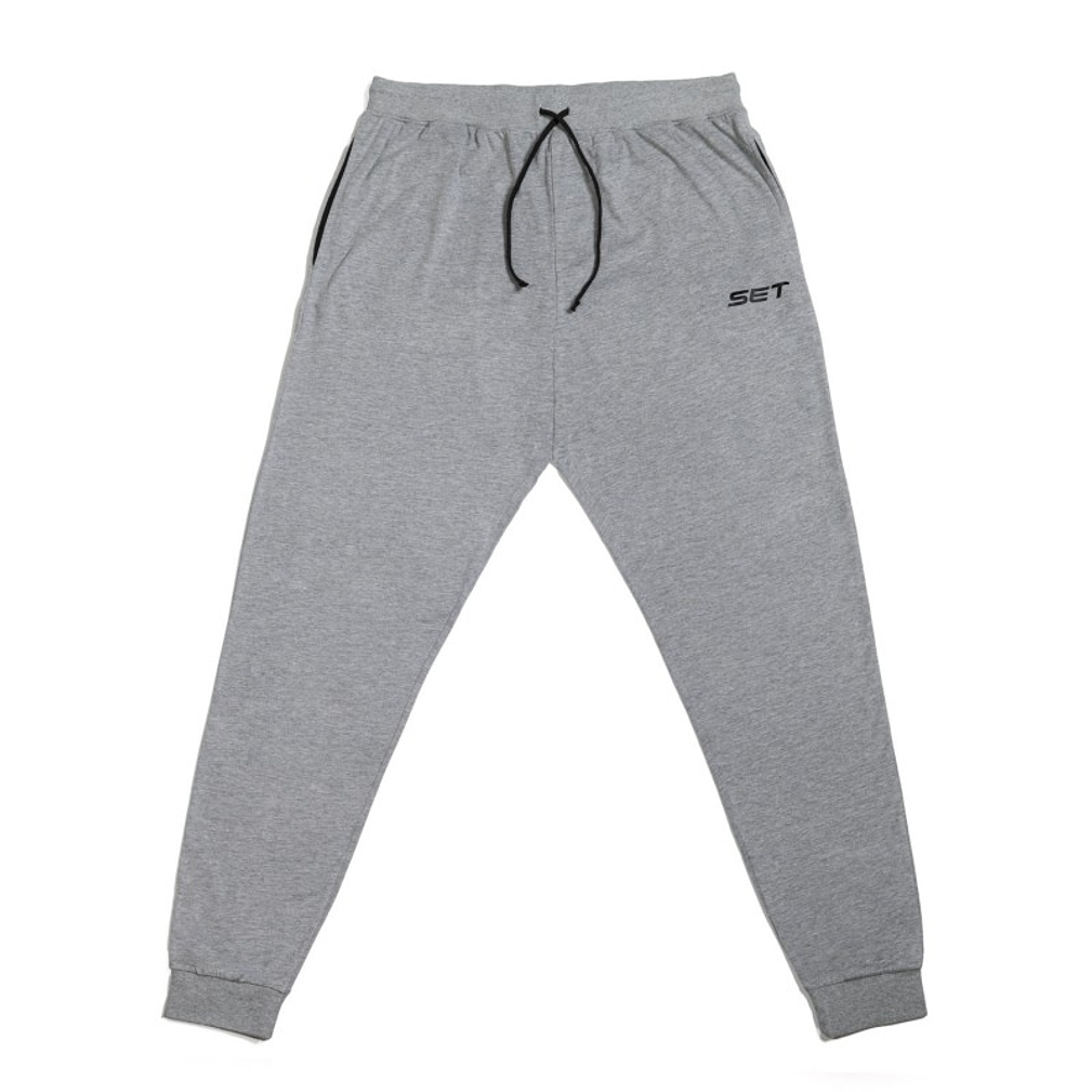 Calças de Fato de Treino Algodão Cinza Unissexo 2