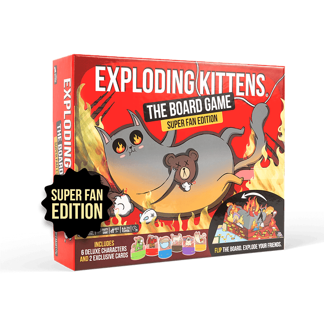 Exploding Kittens: El juego de tablero Super Fan Edition  1