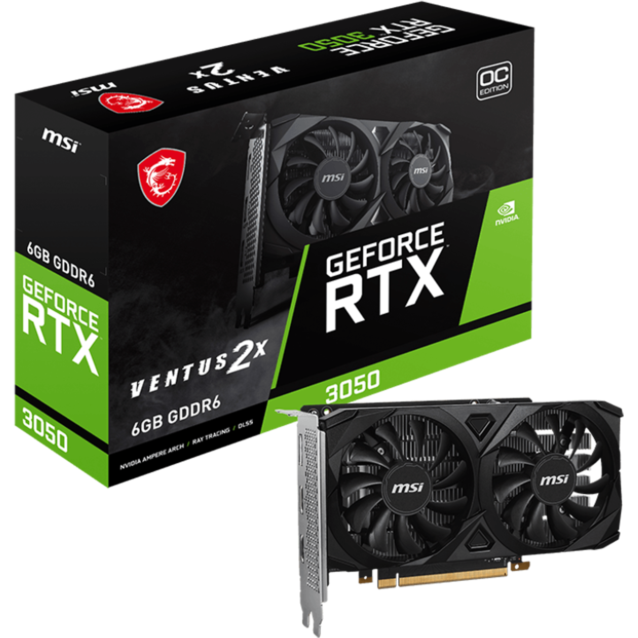 GeForce RTX 3050 VENTUS 2X 6G OC