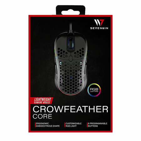 Mouse Gamer Crow Feather RGB