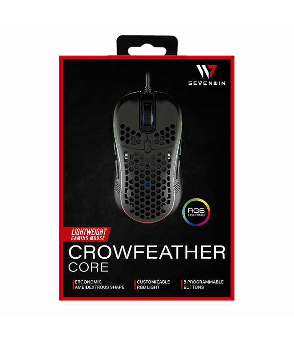 Mouse Gamer Crow Feather RGB