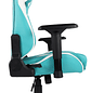 Silla Gamer Nova White Turquoise Space - Miniatura 7