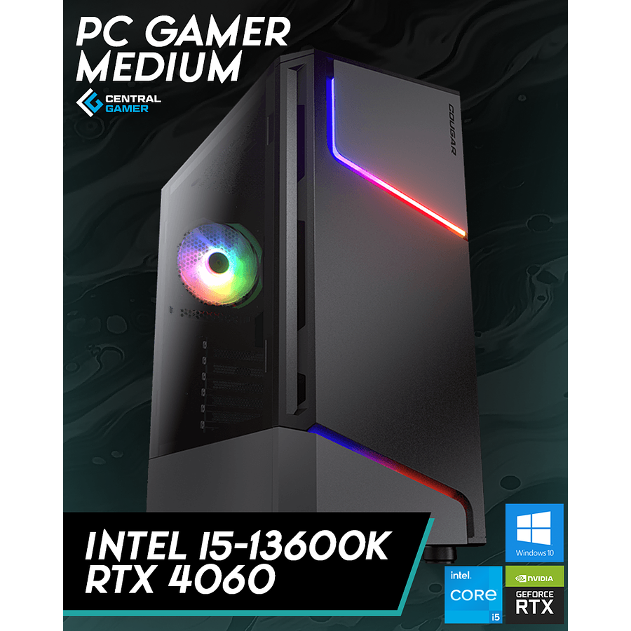 PC GAMER INTEL I5 13600K / 4060 / 16GB RAM 3200Mhz / 1 Tb Nvme