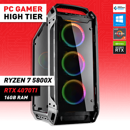 PC GAMER RYZEN 7 5800X / RTX 4070ti / 16GB RAM 3200Mhz / 1 Tb M.2 PCIe 3.0