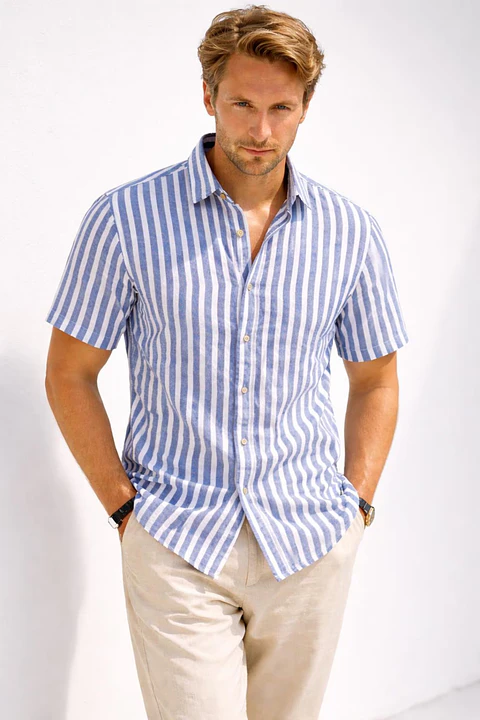 Men's shirt sewing pattern, Aloha Hawaiian shirt pattern, tropical shirt, men's summer shirt