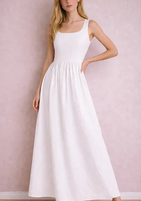 Sewing pattern for a light blue maxi dress | summer dress | Women's patterns, long maxi dress