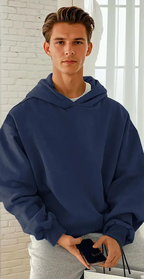Sewing pattern for men's hoodie XS-XXXL 