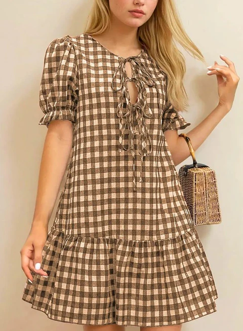 Ruched Milkmaid Dress Sewing Pattern - Women's Ruffled Cottagecore Style Dress