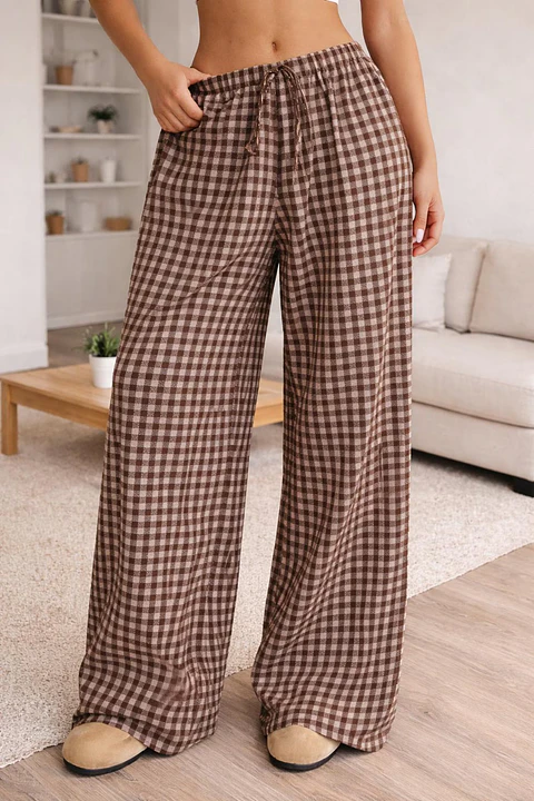 Sewing pattern for extra-large wide-leg pants - pajama pattern