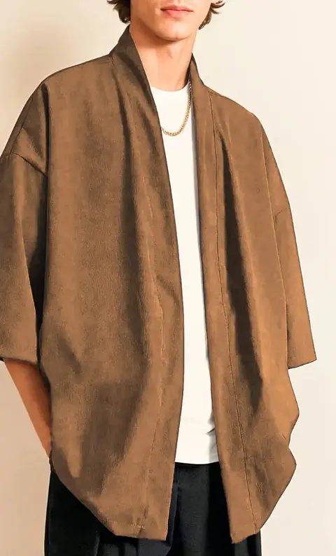 Sewing pattern for men's short kimono - men's shirt