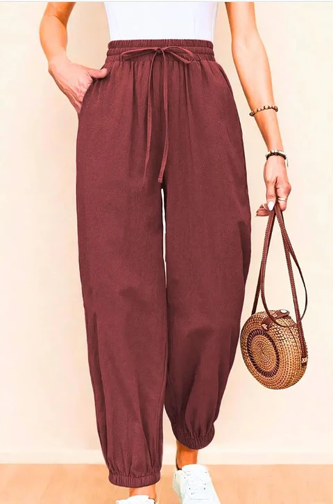 Women's Harem Pants Sewing Pattern in PDF | XS-XXXL | Summer Jogger Pants | Lounge Pants Pattern