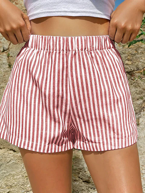 Women's Elastic Waist Shorts Pattern | High Waist Wide Leg Shorts Patterns