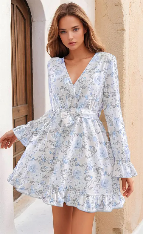 Women's Long Sleeve Dress Sewing Pattern in PDF | Sizes XS-XXXL | Sewing Project