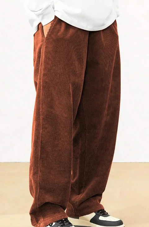 Sewing pattern for men's trousers, trousers with pockets, elastic waistband