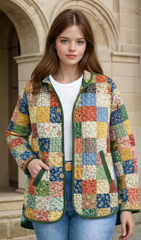 Sewing pattern for a quilted hooded coat - Hooded jacket