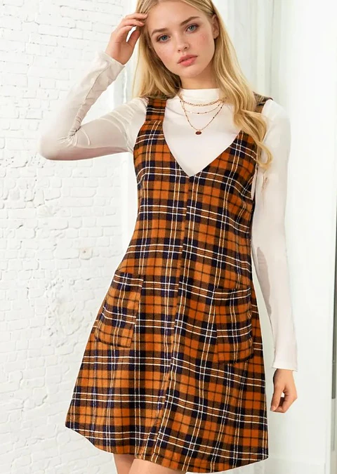 Pattern for a V-Neck Pinafore Dress, sweater, apron