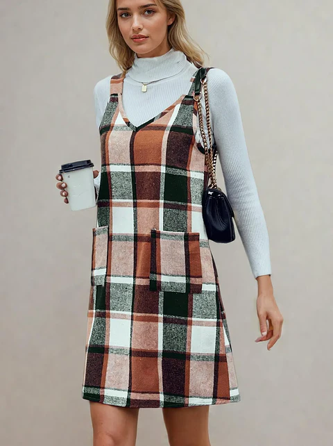 Jumpsuit dress pattern with pockets