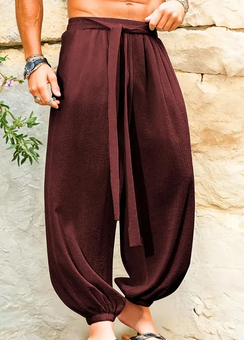 Sewing pattern for Japanese Hakama pants - Men's harem pants