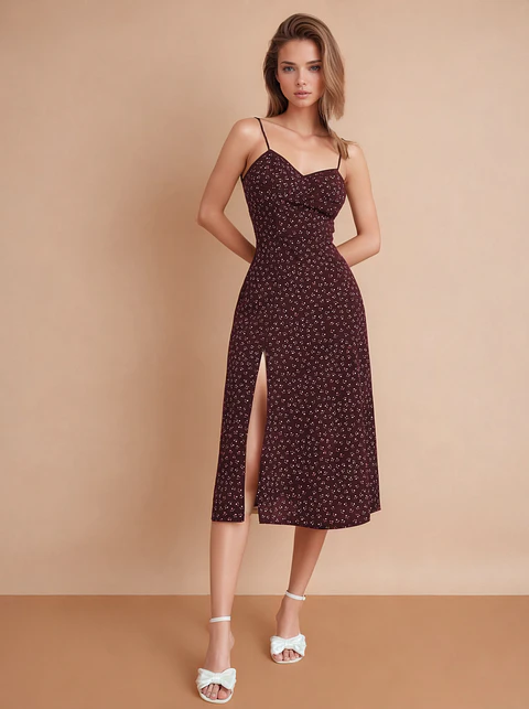 Dress pattern with slit | Strapless dress, Elegant party dress, Summer dress pattern