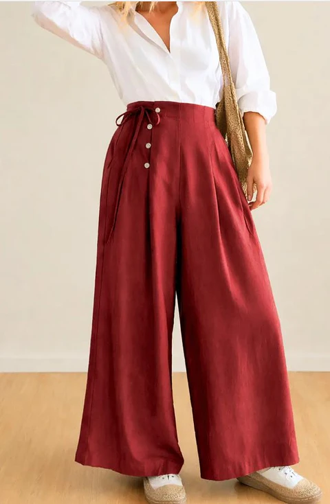 Sewing pattern for women's wide-leg pants