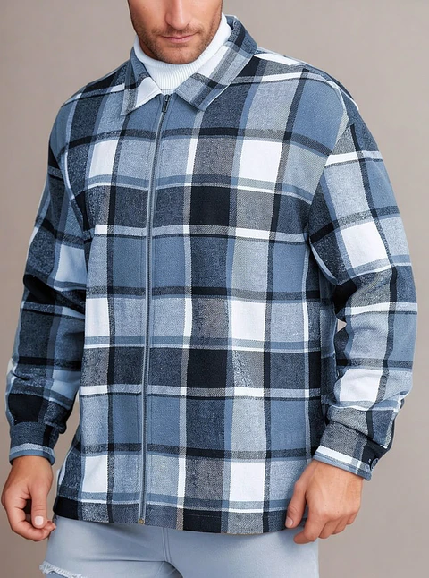 Men's Jacket Sewing Pattern PDF pattern for men's jacket with front zipper