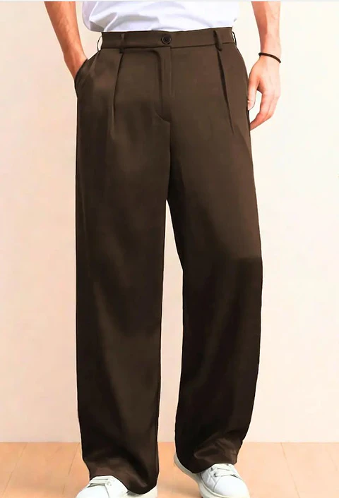 Men's pants pattern with pockets, straight leg pants