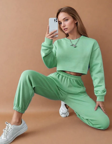 Pattern for a loungewear set, tracksuit, sweatpants, sweatshirt pattern