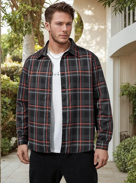 Men's Shirt Sewing Pattern, Sizes S-XXXL, Men's Button-Down Shirt PDF Instant Download