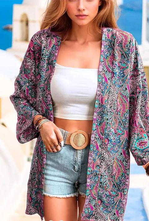 Robe pattern | XS-XXL | Digital PDF sewing pattern for kimono robe